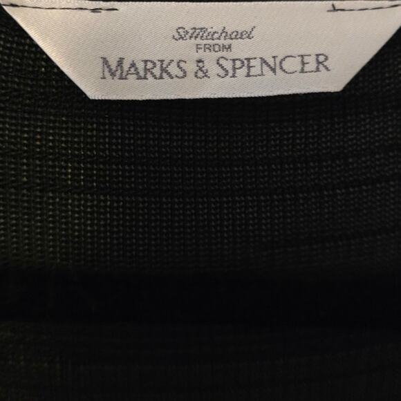 St Michael From Marks & Spenser Black 1 Button Closure Cardigan UK 16/ US 12 - Picture 4 of 4
